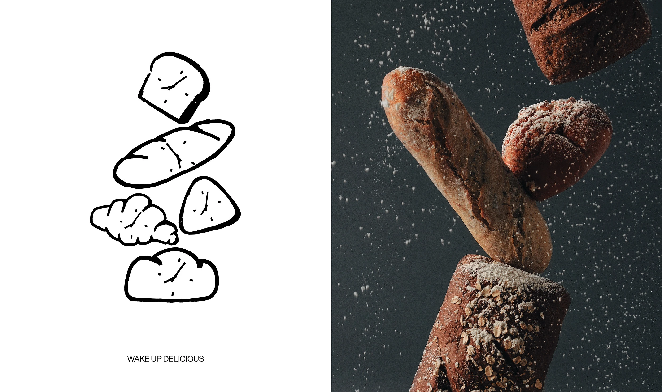 叫醒面包Wake Up Bread｜烘焙品牌设计 visual 14